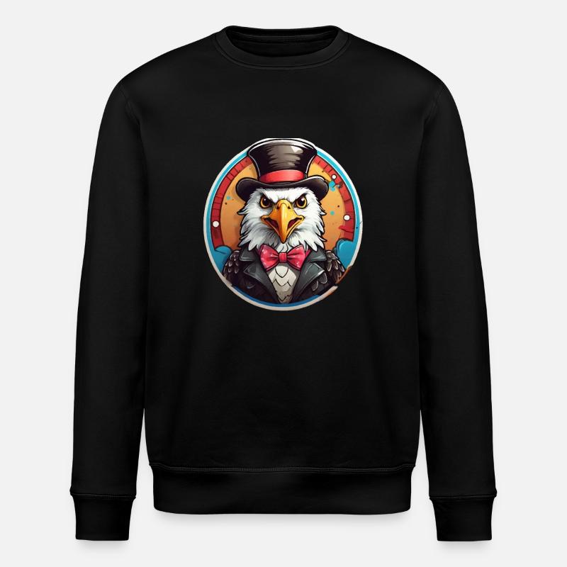Bande dessinée Funny Eagle - Sweat bio ROLLER Stanley/Stella Unisexe - noir