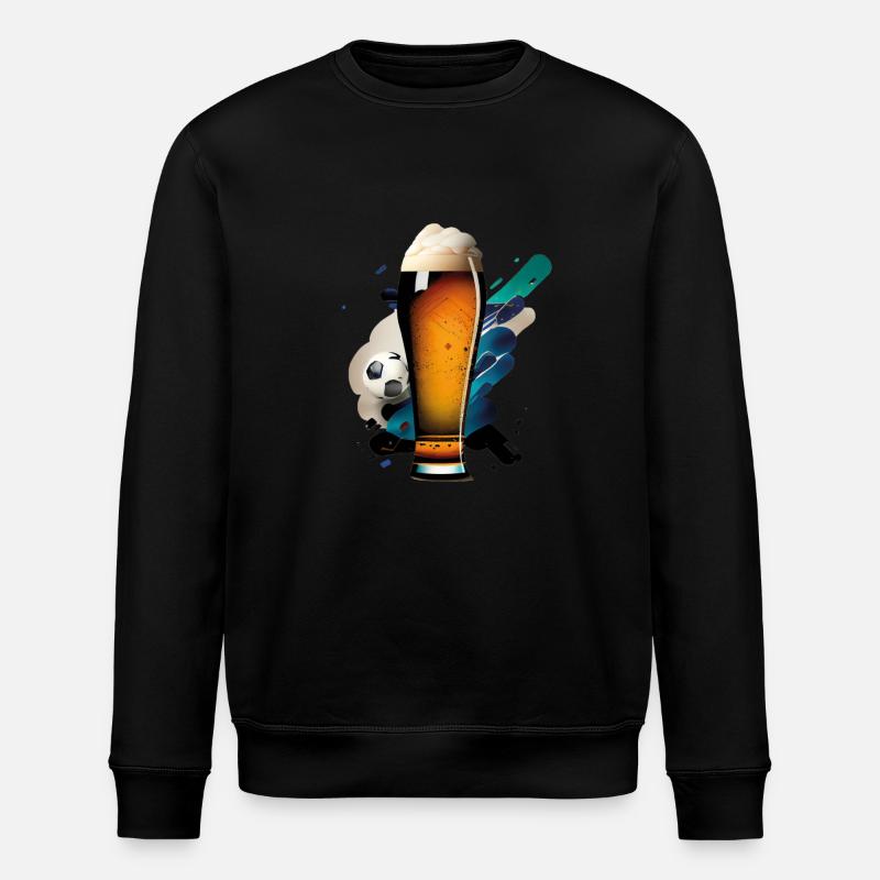 Bier zur EM - Stanley/Stella Unisex Bio-Sweatshirt ROLLER - Schwarz