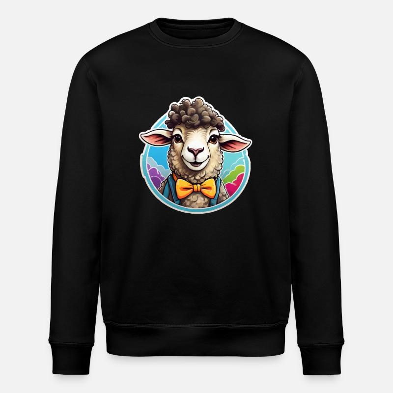 Bande dessinée de mouton drôle - Sweat bio ROLLER Stanley/Stella Unisexe - noir