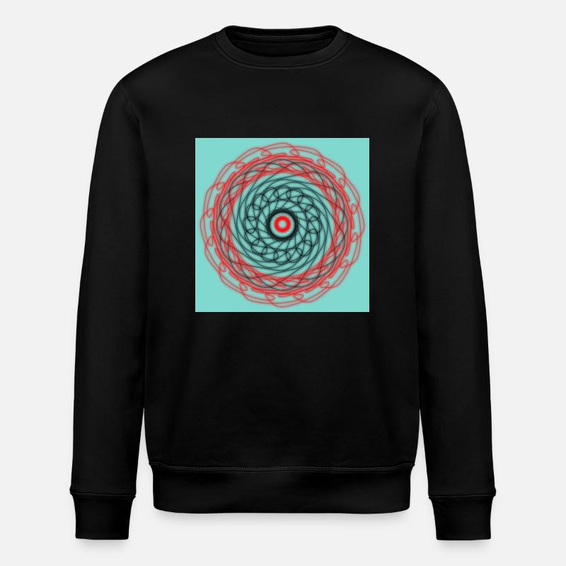 Abstract geometric design - Stanley/Stella ROLLER Unisex Organic Sweatshirt - black