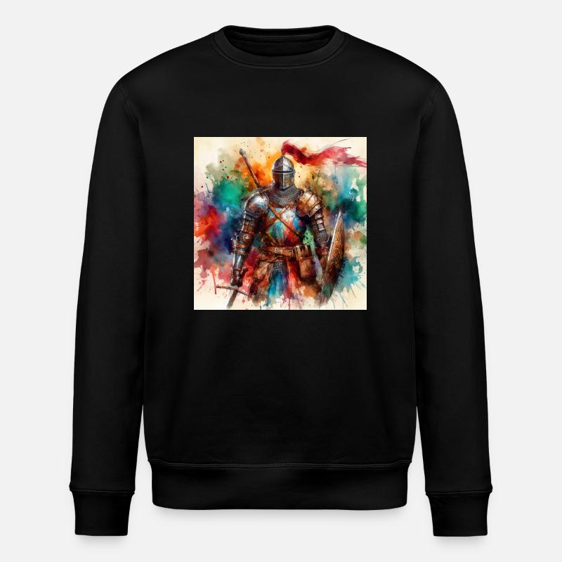 Medieval Armor - Stanley/Stella ROLLER Unisex Organic Sweatshirt - black