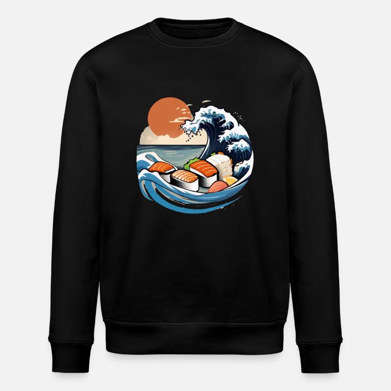 Japan Sushi Meer - Stanley/Stella Unisex Bio-Sweatshirt ROLLER - Schwarz