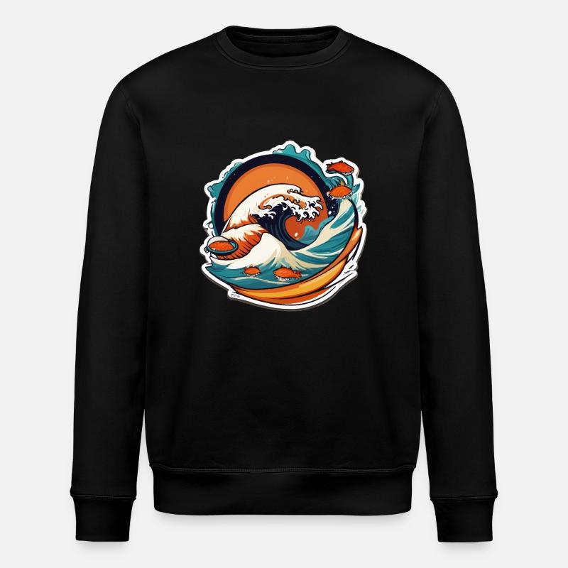 Japon Sushi Mer - Sweat bio ROLLER Stanley/Stella Unisexe - noir