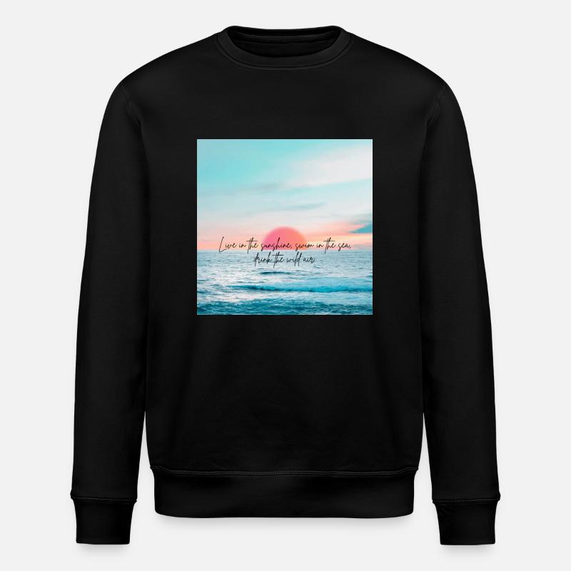 Summer vibes - Stanley/Stella Unisex Bio-Sweatshirt ROLLER - Schwarz