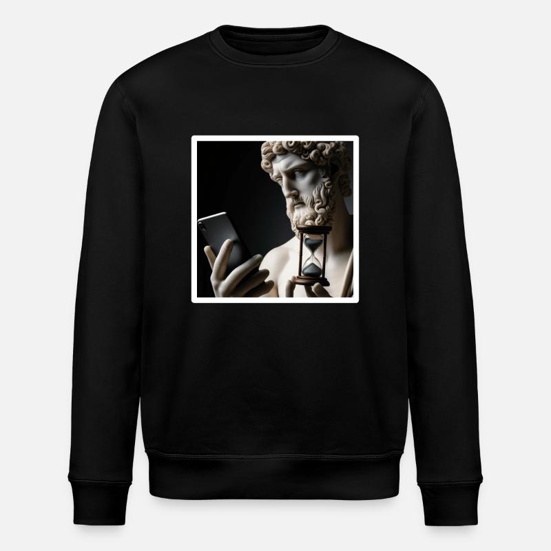 Cell Phone Time - Stanley/Stella ROLLER Unisex Organic Sweatshirt - black