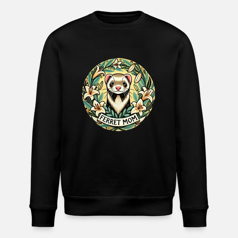 Frettchen-Mama - Stanley/Stella Unisex Bio-Sweatshirt ROLLER - Schwarz