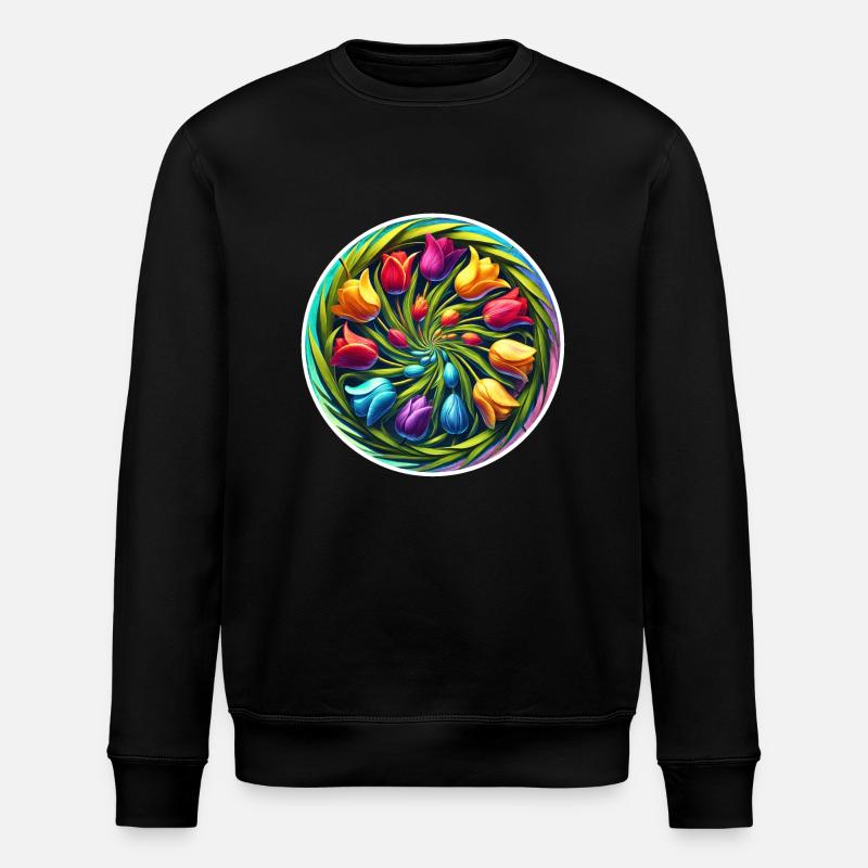 Tulpenkranz - Stanley/Stella Unisex Bio-Sweatshirt ROLLER - Schwarz