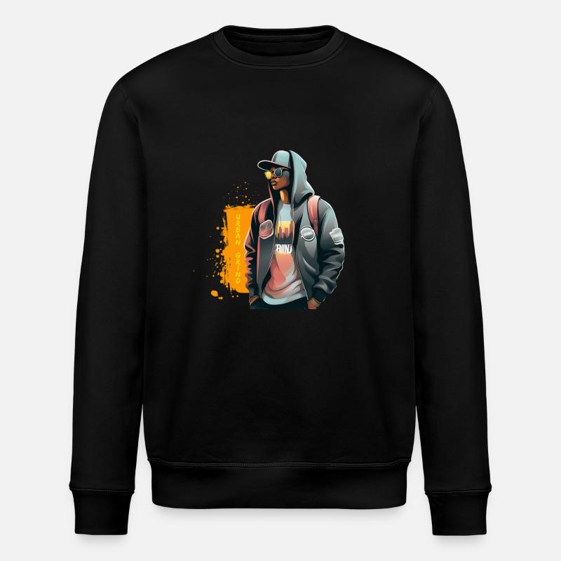 Urban Grind - Stanley/Stella Unisex Bio-Sweatshirt ROLLER - Schwarz