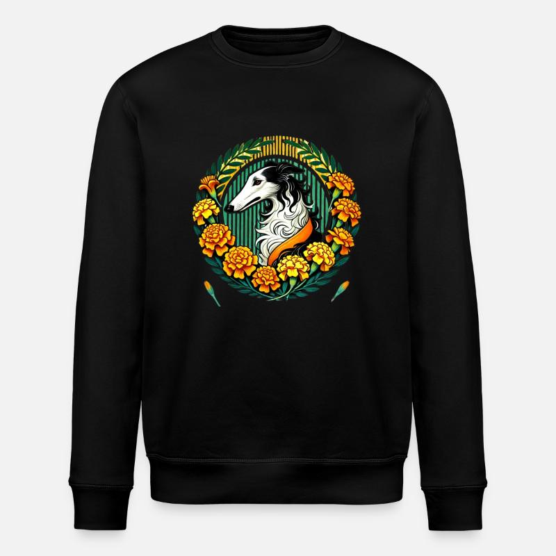 Borzoi - Stanley/Stella ROLLER Unisex Organic Sweatshirt - black