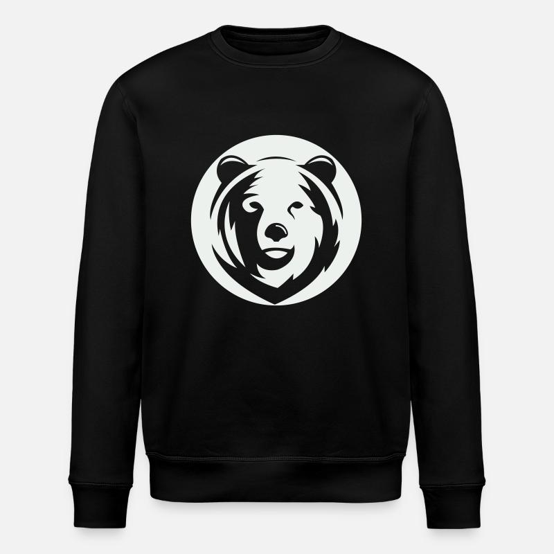 bär - Stanley/Stella Unisex Bio-Sweatshirt ROLLER - Schwarz