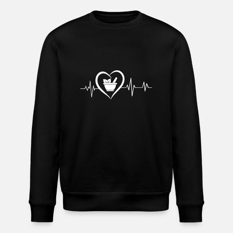 battement de cœur pharmacie - Sweat bio ROLLER Stanley/Stella Unisexe - noir