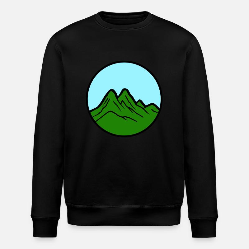 Mountains 2 - Stanley/Stella ROLLER Unisex Organic Sweatshirt - black