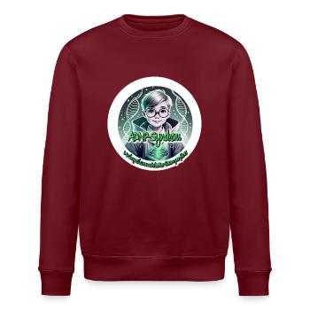 ADNP - Syndrom - Stanley/Stella Unisex Bio-Sweatshirt ROLLER - Burgunderrot - Vorne - Nik (191cm)