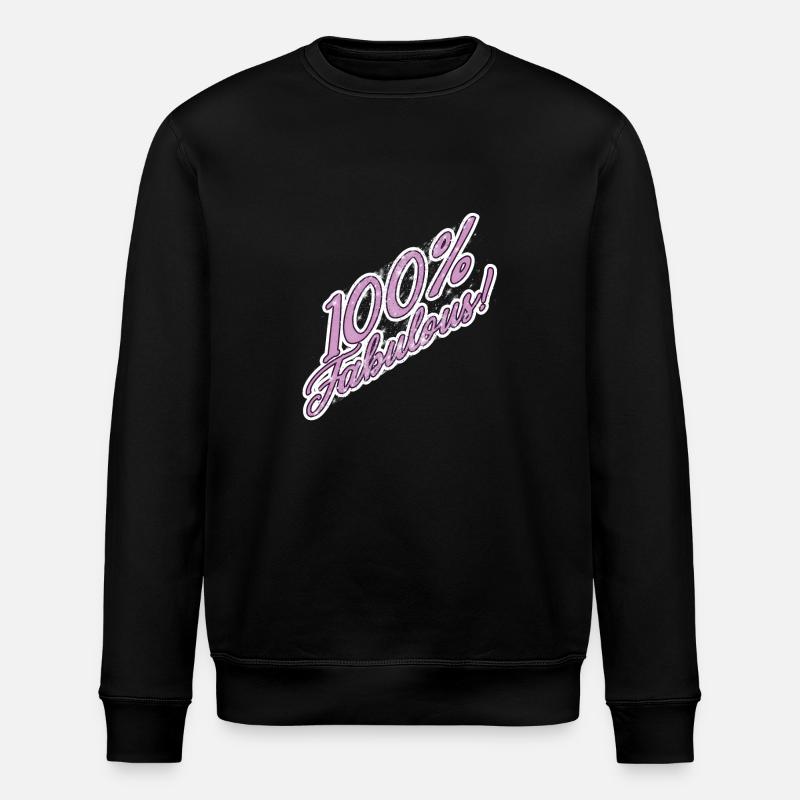 100% fabulous - Stanley/Stella ROLLER Unisex Organic Sweatshirt - black