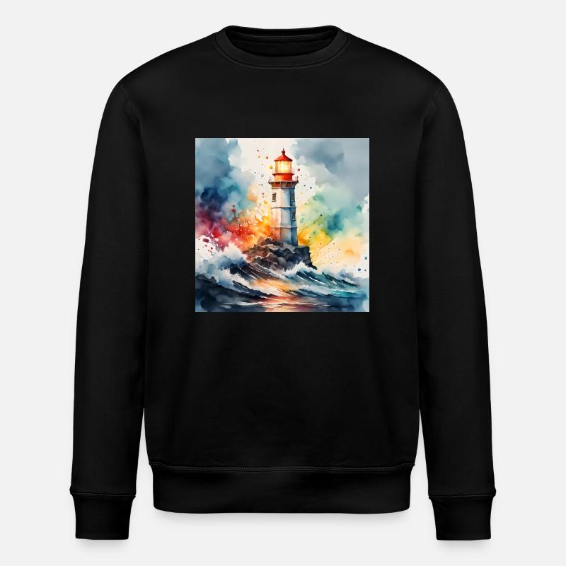 Leuchtturm - Stanley/Stella Unisex Bio-Sweatshirt ROLLER - Schwarz
