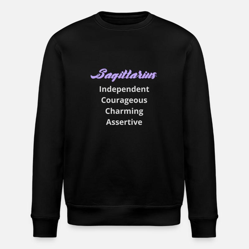 Logo signe astrologique "Sagittaire" - Sweat bio ROLLER Stanley/Stella Unisexe - noir