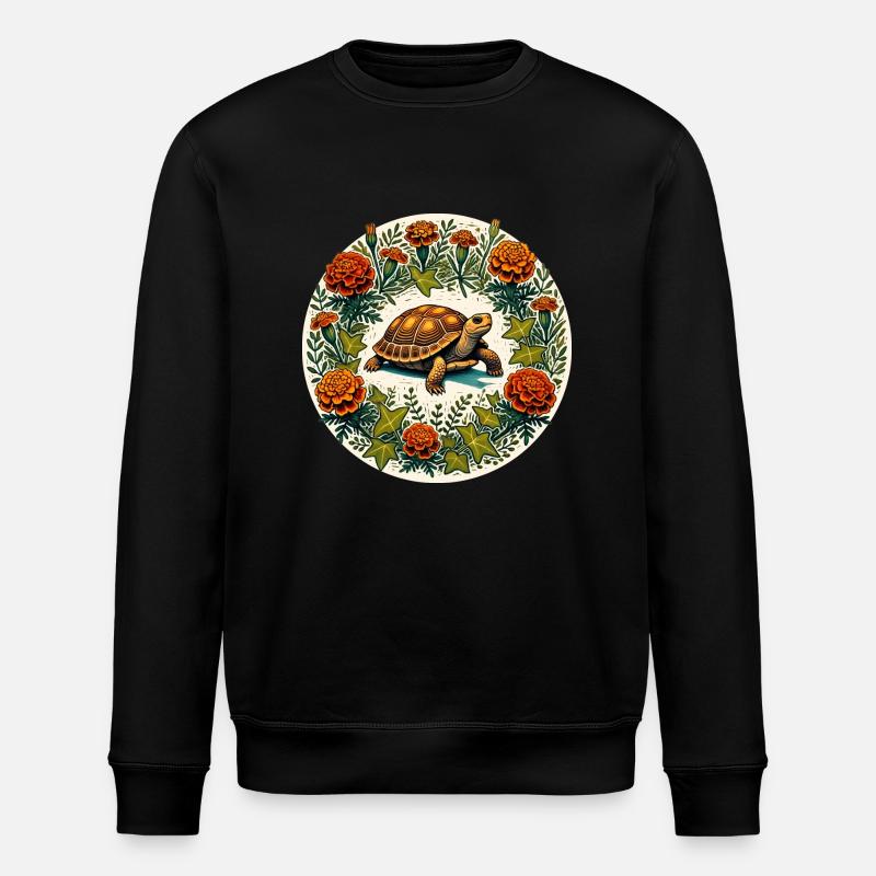 Box Turtle - Stanley/Stella ROLLER Unisex Organic Sweatshirt - black