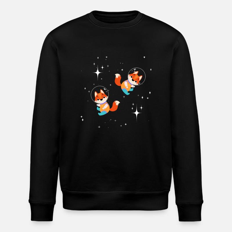 Astronaut Fuchs - Stanley/Stella Unisex Bio-Sweatshirt ROLLER - Schwarz