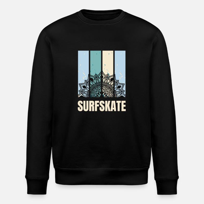 Surfskate - Sweat bio ROLLER Stanley/Stella Unisexe - noir