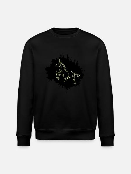 Unicorn blobs - Stanley/Stella ROLLER Unisex Organic Sweatshirt - black