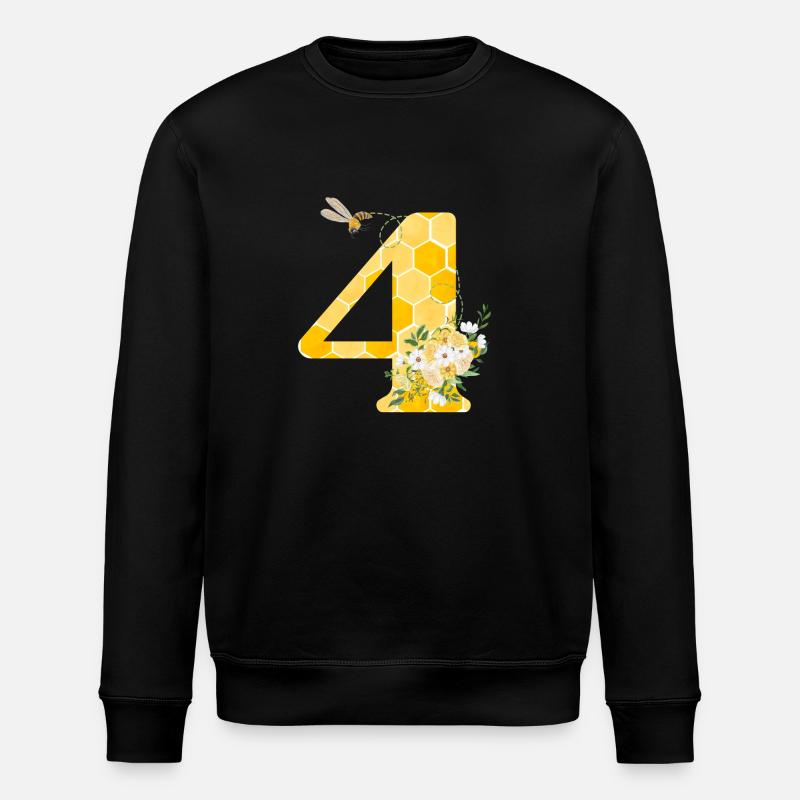 4e anniversaire abeille - Sweat bio ROLLER Stanley/Stella Unisexe - noir