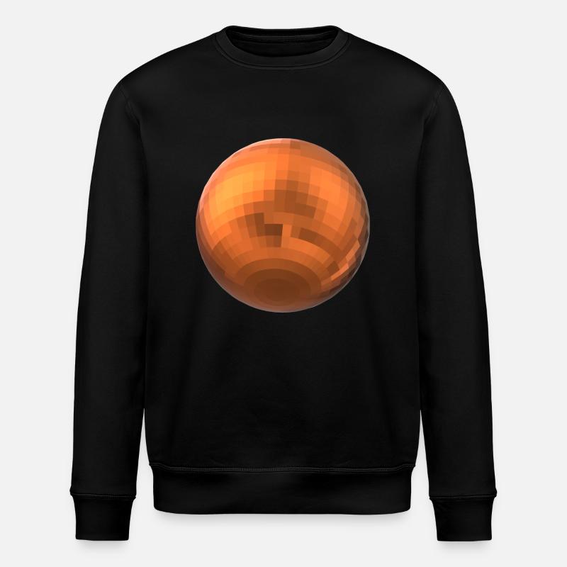 Sphère orange - Sweat bio ROLLER Stanley/Stella Unisexe - noir