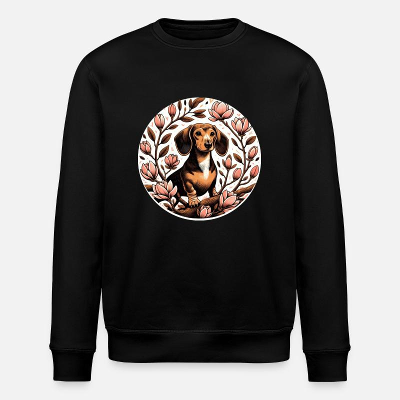 Weiner Dog - Stanley/Stella ROLLER Unisex Organic Sweatshirt - black
