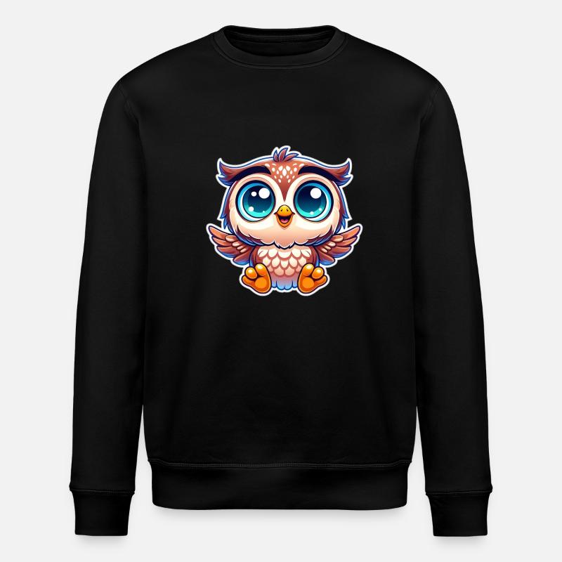 Emil Eule - Stanley/Stella Unisex Bio-Sweatshirt ROLLER - Schwarz