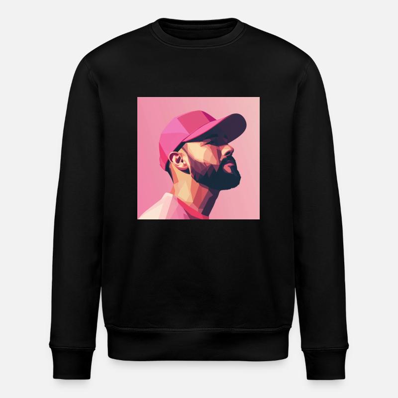 Rose - Sweat bio ROLLER Stanley/Stella Unisexe - noir