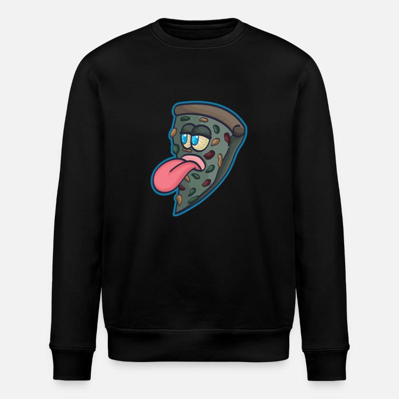 Pizzastück Pizzeria - Stanley/Stella Unisex Bio-Sweatshirt ROLLER - Schwarz