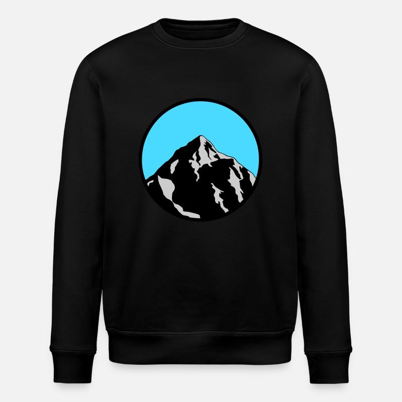 mountain - Stanley/Stella ROLLER Unisex Organic Sweatshirt - black