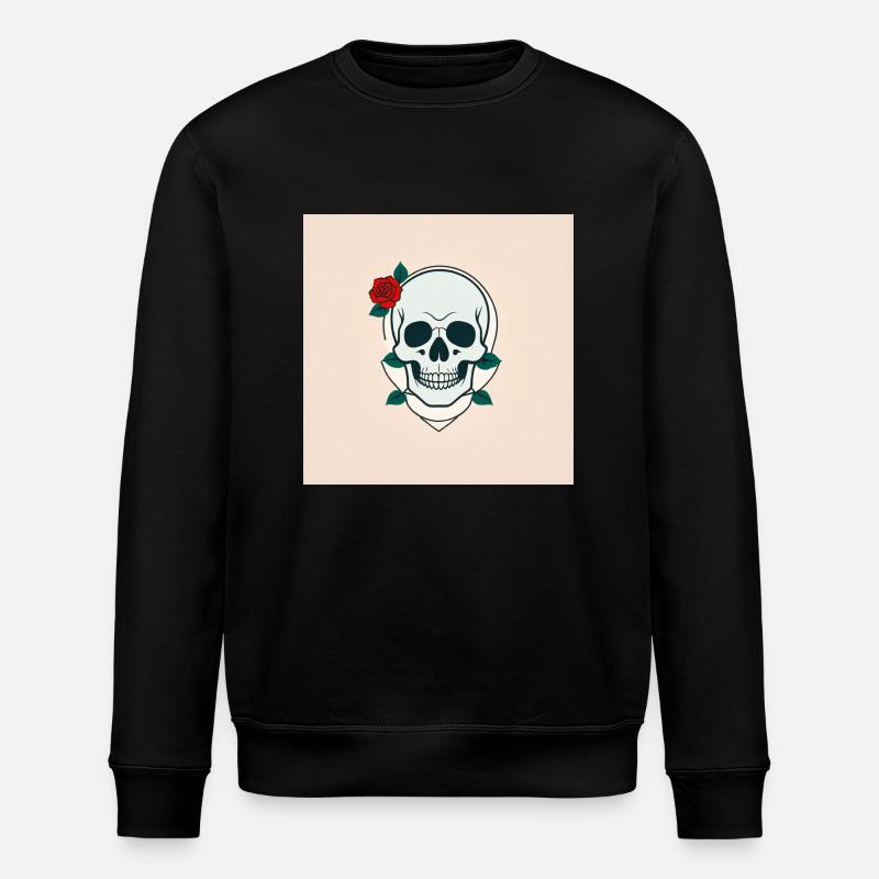 Tode Rose - Stanley/Stella Unisex Bio-Sweatshirt ROLLER - Schwarz