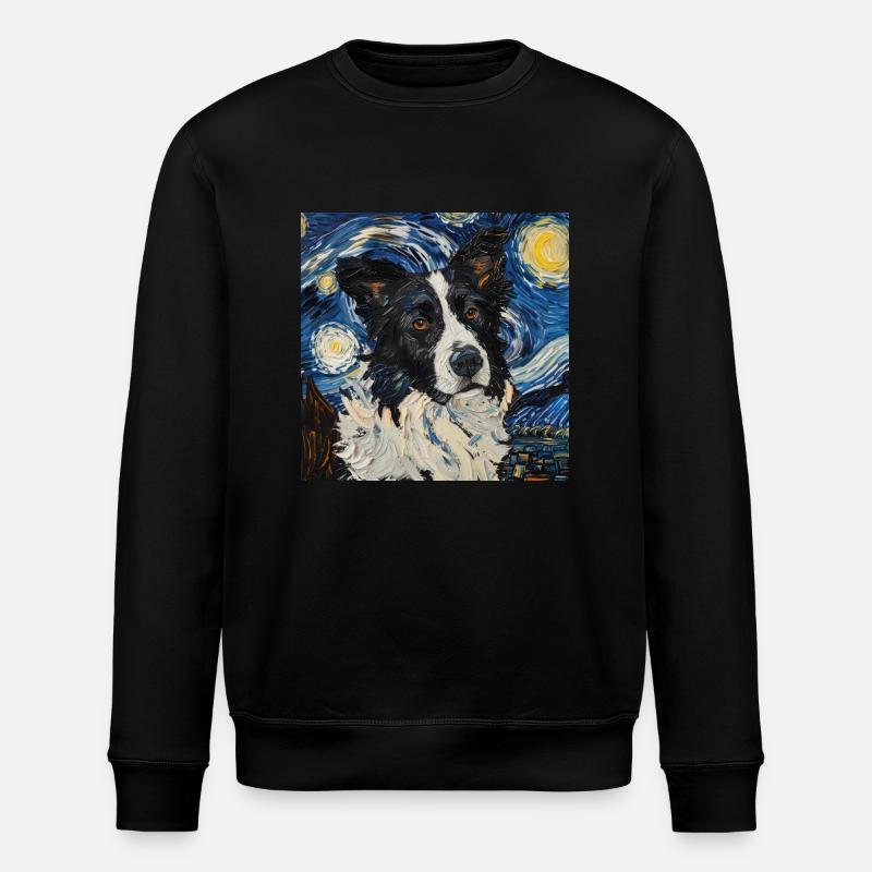 Border Collie - Stanley/Stella Unisex Bio-Sweatshirt ROLLER - Schwarz