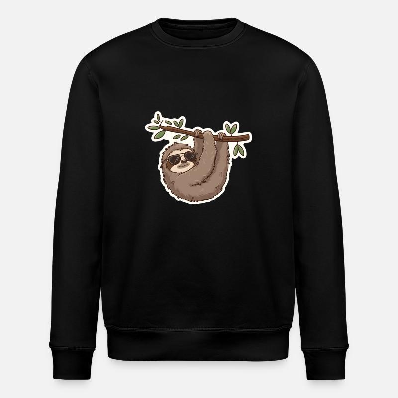 Sloth Relax Chill Nap sleep - Sweat bio ROLLER Stanley/Stella Unisexe - noir