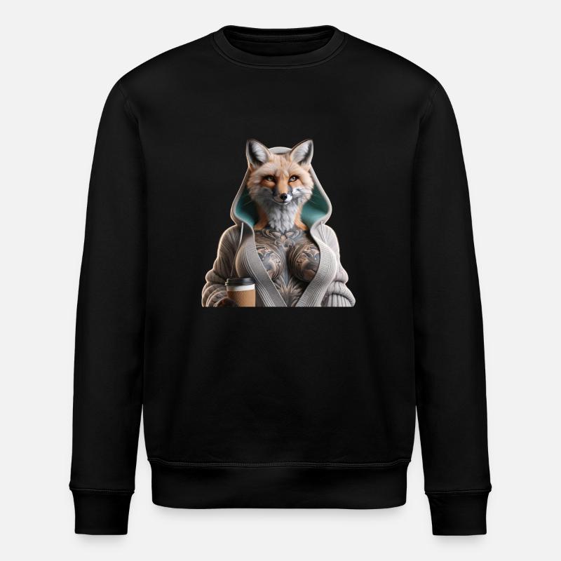 Frau Fuchs - Stanley/Stella Unisex Bio-Sweatshirt ROLLER - Schwarz