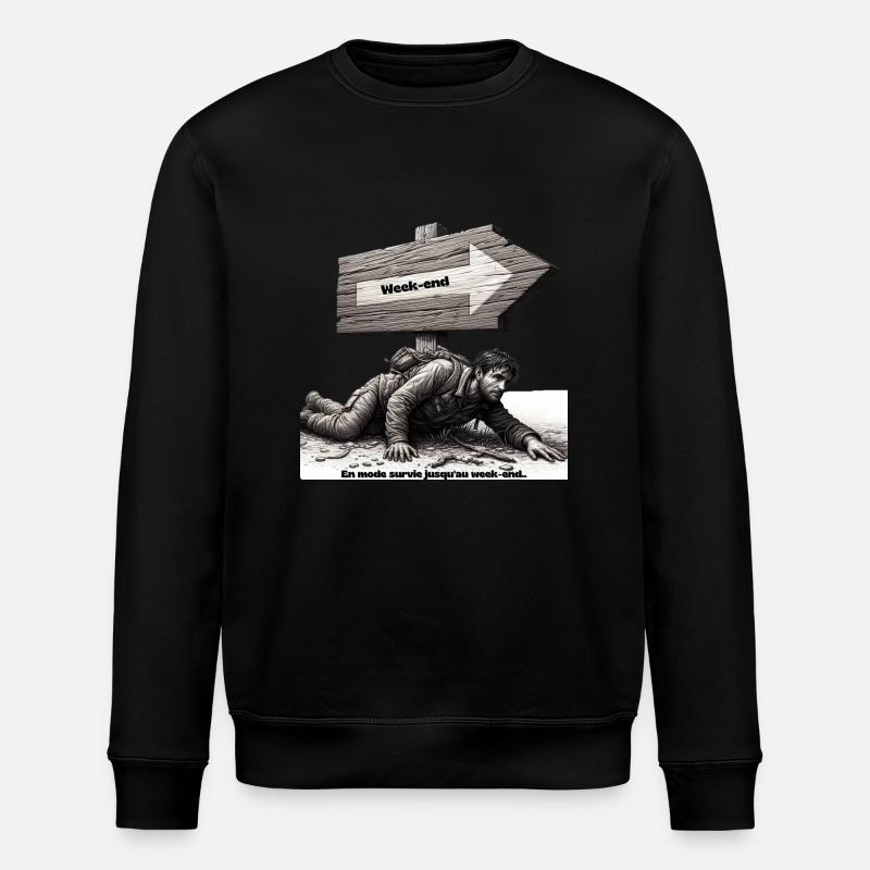 Vite le weekend ! - Sweat bio ROLLER Stanley/Stella Unisexe - noir