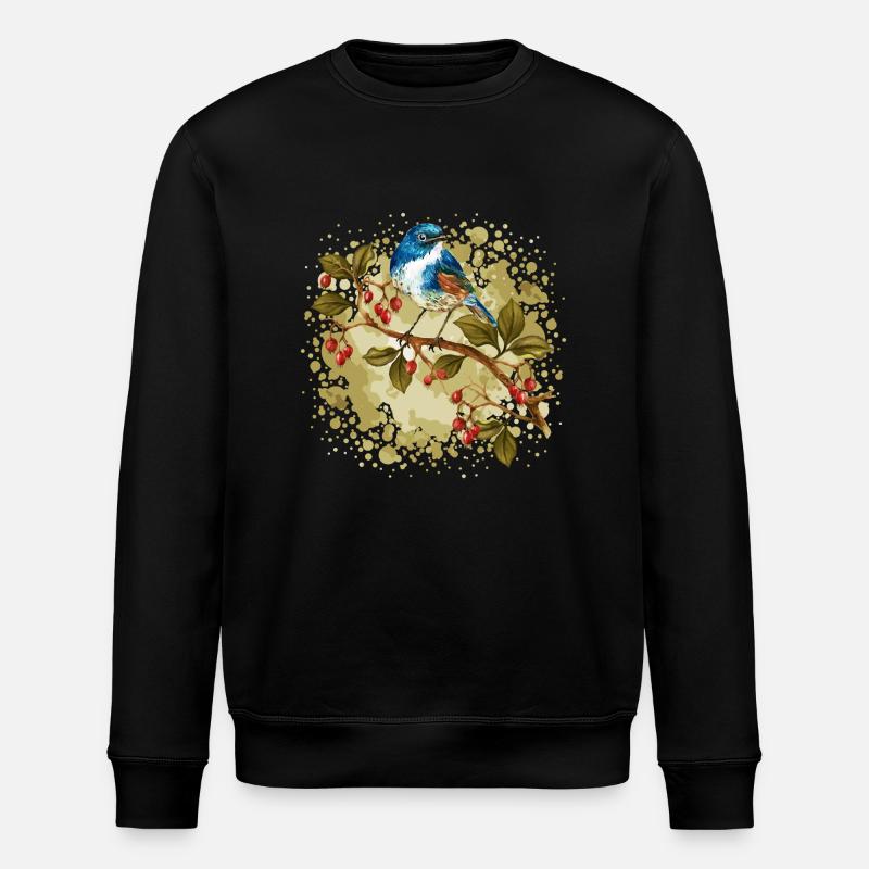 Bunter Vogel - Stanley/Stella Unisex Bio-Sweatshirt ROLLER - Schwarz