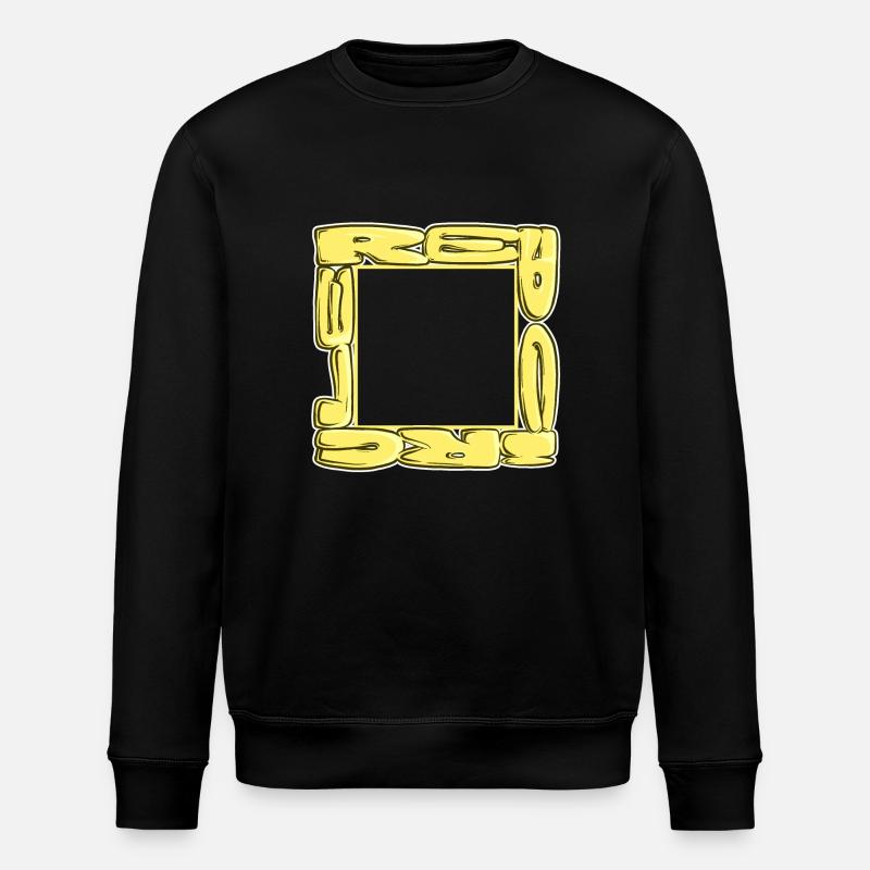 Rotes Quadrat - Stanley/Stella Unisex Bio-Sweatshirt ROLLER - Schwarz