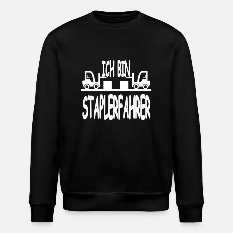 Gabelstapler - Stanley/Stella Unisex Bio-Sweatshirt ROLLER - Schwarz