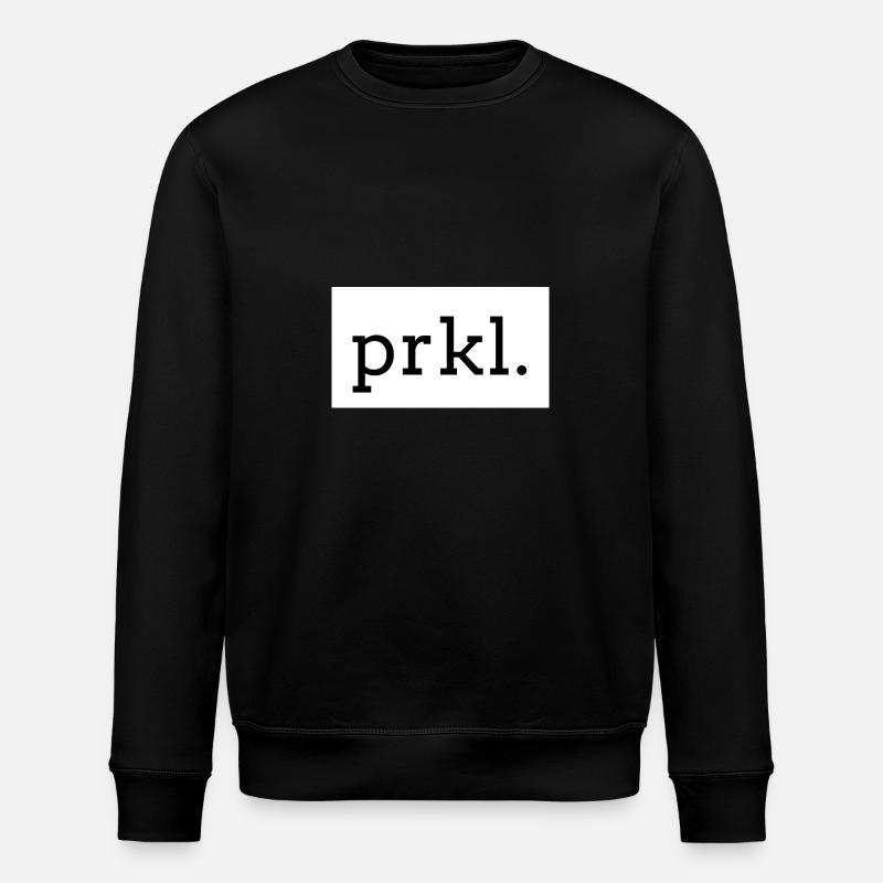 PRKL. Schwarz-auf-Weiß-Textdruck - Stanley/Stella Unisex Bio-Sweatshirt ROLLER - Schwarz