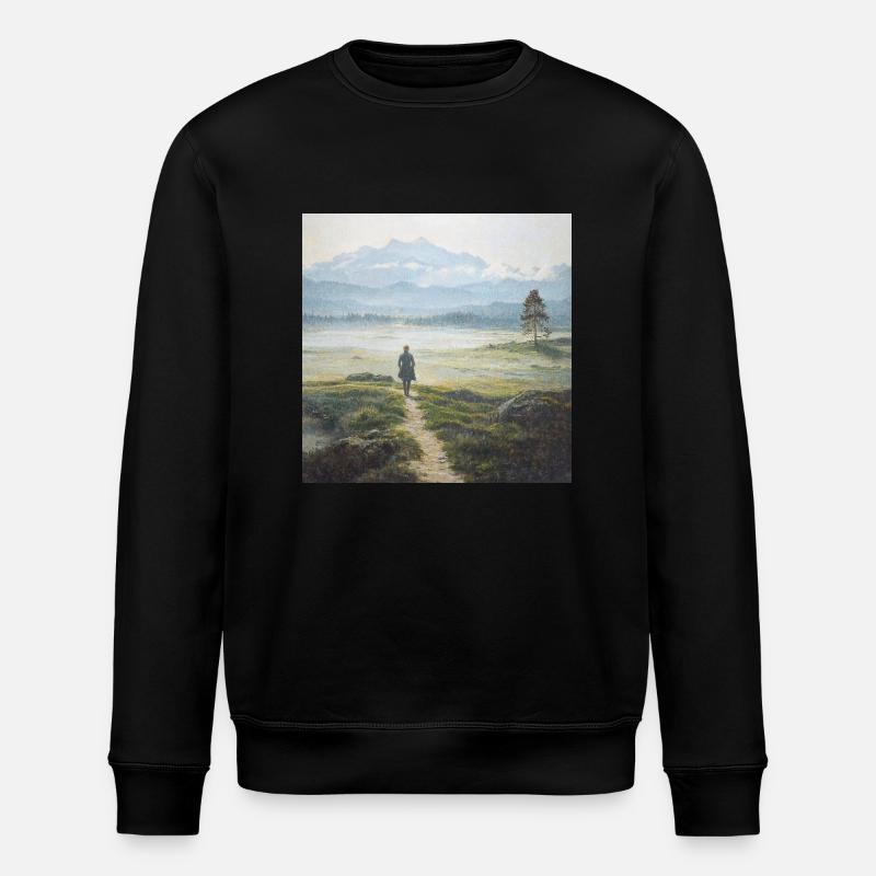 Ich brauche Abenteuer - Stanley/Stella Unisex Bio-Sweatshirt ROLLER - Schwarz