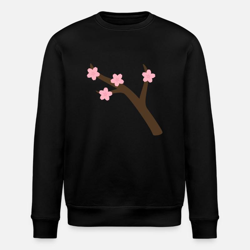 Branche de Sakura - Sweat bio ROLLER Stanley/Stella Unisexe - noir