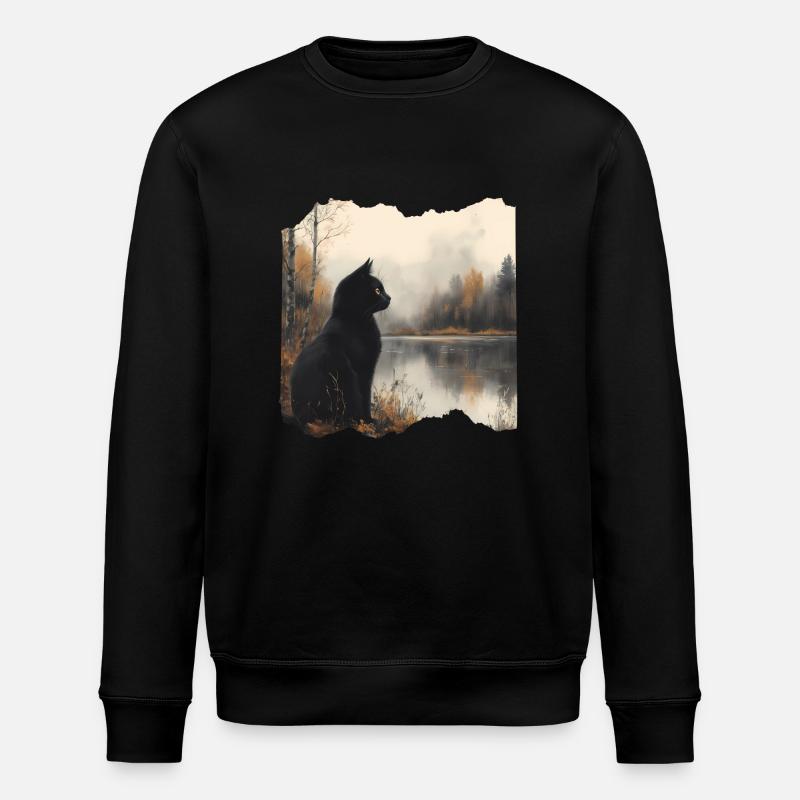 Chat Noir - Sweat bio ROLLER Stanley/Stella Unisexe - noir