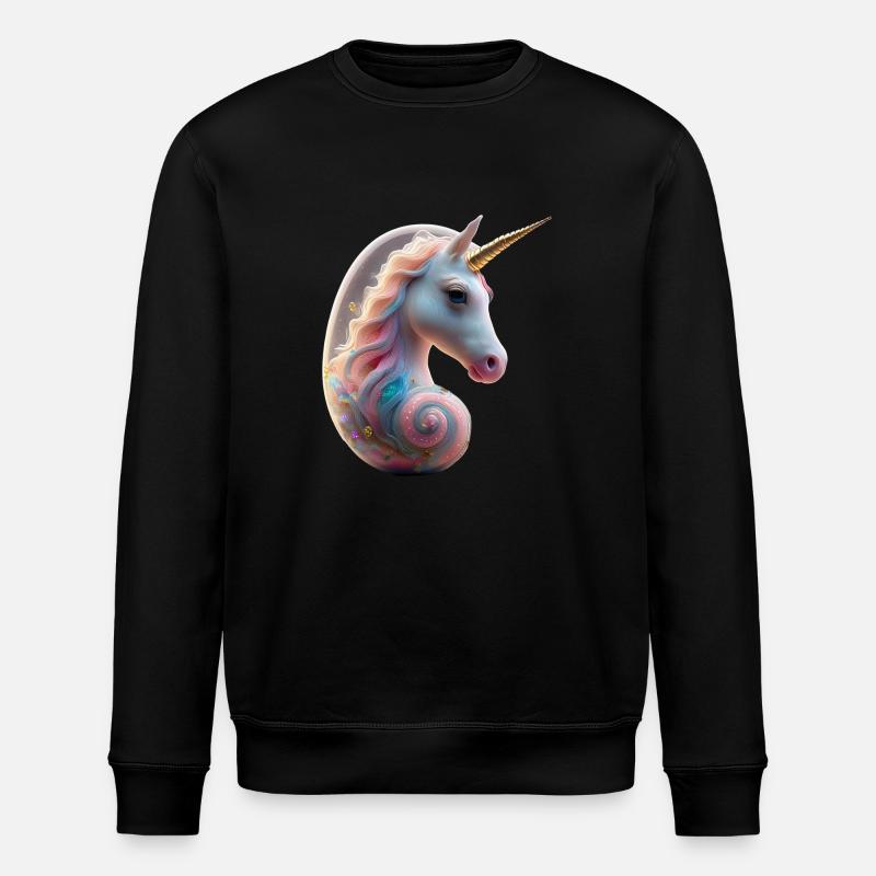Einhorn Embryo 1 - Stanley/Stella Unisex Bio-Sweatshirt ROLLER - Schwarz