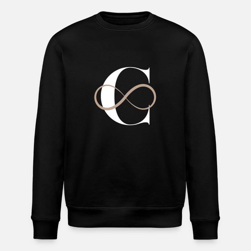 Infinite letter c - Stanley/Stella ROLLER Unisex Organic Sweatshirt - black