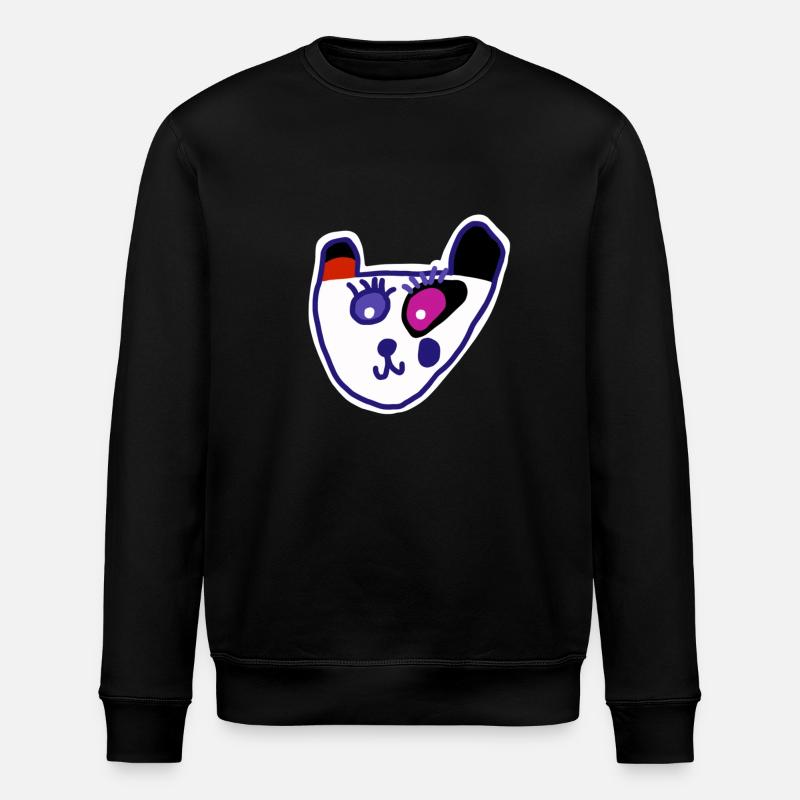PANDA1 - Stanley/Stella Unisex Bio-Sweatshirt ROLLER - Schwarz