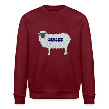 Mouton du Pays de Galles - Sweat bio ROLLER Stanley/Stella Unisexe - bordeaux - Devant - Nik (191cm)