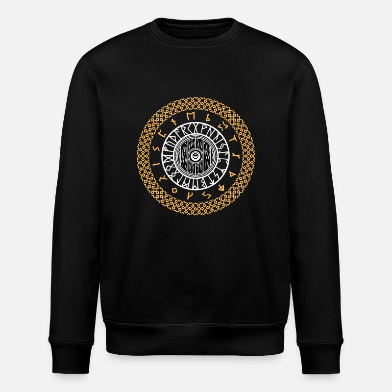 Wikinger Runen Schild - Stanley/Stella Unisex Bio-Sweatshirt ROLLER - Schwarz