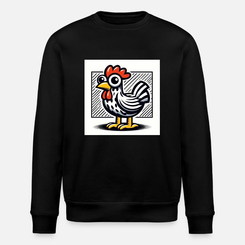 Poulet - Sweat bio ROLLER Stanley/Stella Unisexe - noir