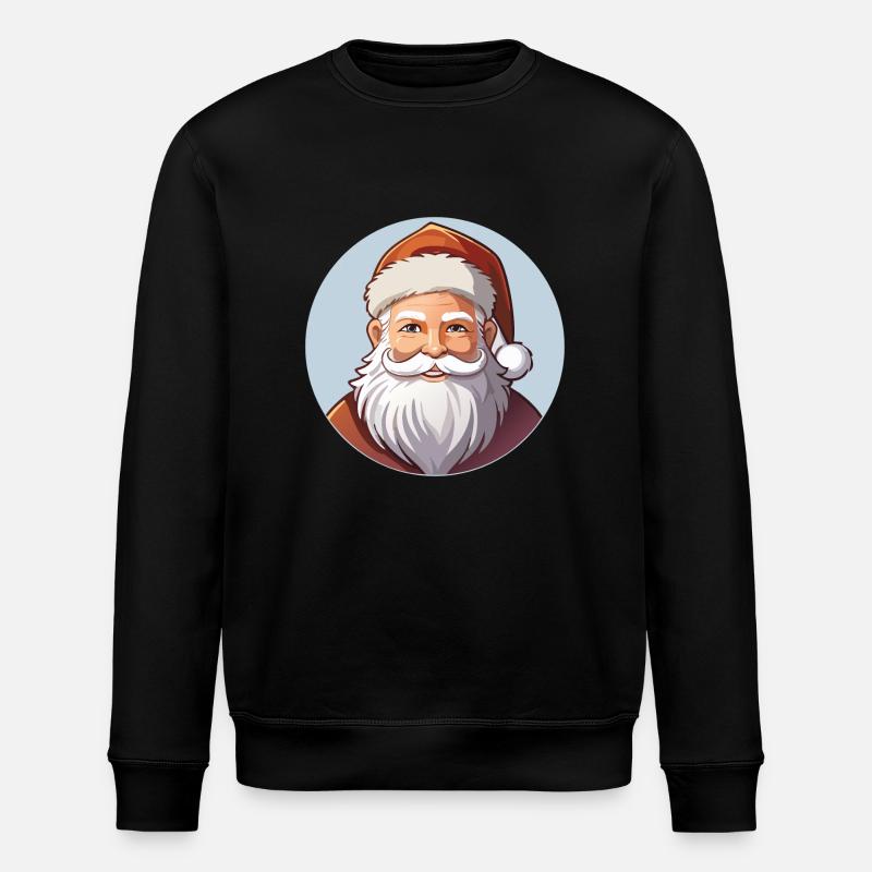 Weihnachtsmann - Stanley/Stella Unisex Bio-Sweatshirt ROLLER - Schwarz